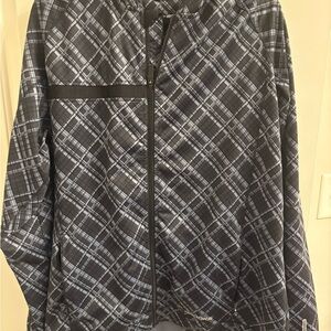 Brooks Black and Gray Plaid Jacket - Soft and Warm